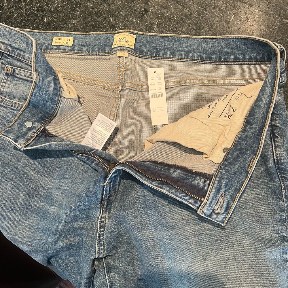 NWT J. Crew Classic Blue Denim Pants - MENS